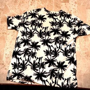 Shein Black and White Palm